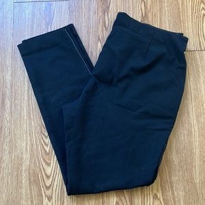 Eileen Fisher slim trousers with leather trim